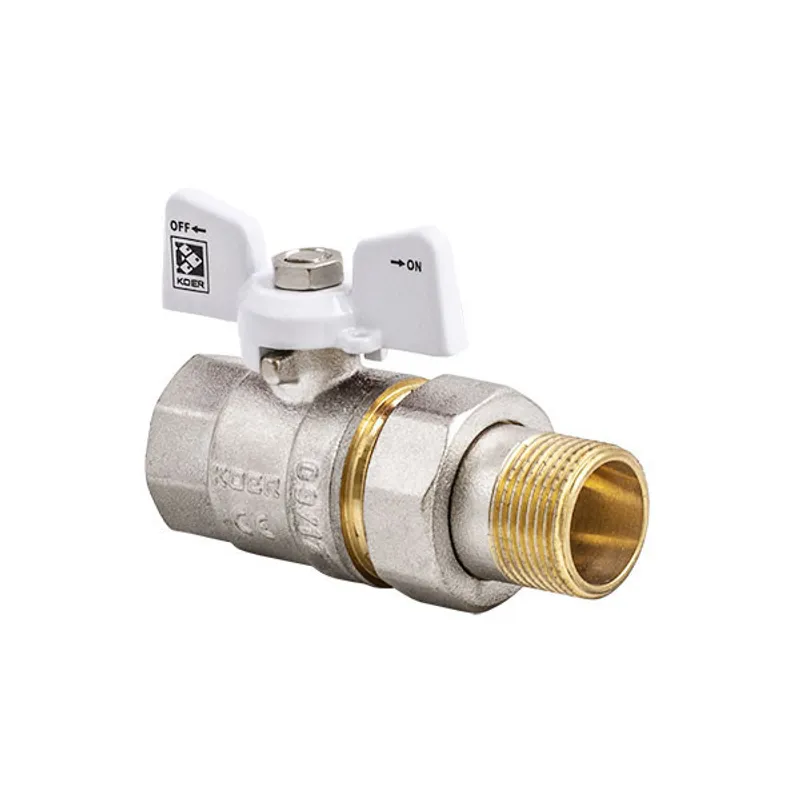 Кран з американкою 3/4" (Koer KR.227.W) білий (KR0097), фото 1