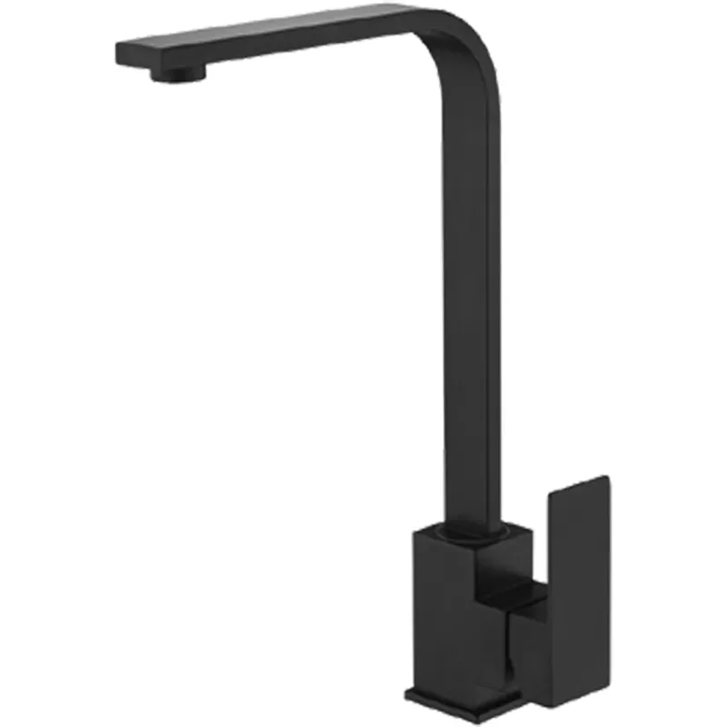 Змішувач для кухні з нерж. сталі SUS304 Zerix KUB-011 Black (ZX4704), фото 1