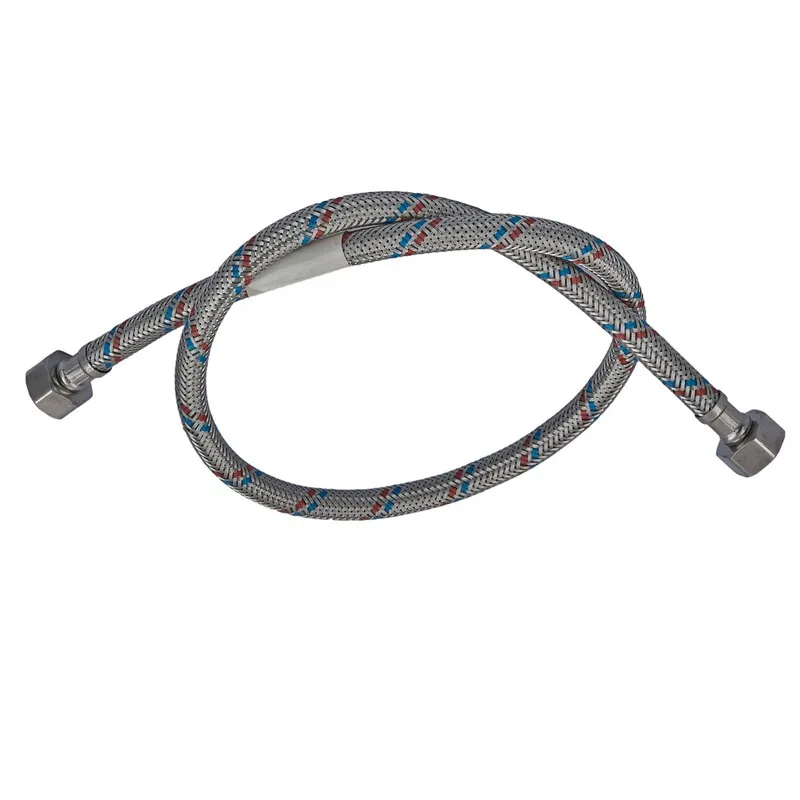 Гнучкий шланг для під'єднання води гайка 1/2" — гайка 1/2" (100 см) Zerix (ZX1554), фото 1