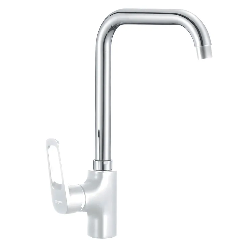 Змішувач для кухні Mixxus Nevada 014-G Nut Білий (MI5801), фото 1