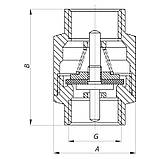 Кран кульовий Koer 1/2x1/2 (KR.512) (KR0008), фото 2
