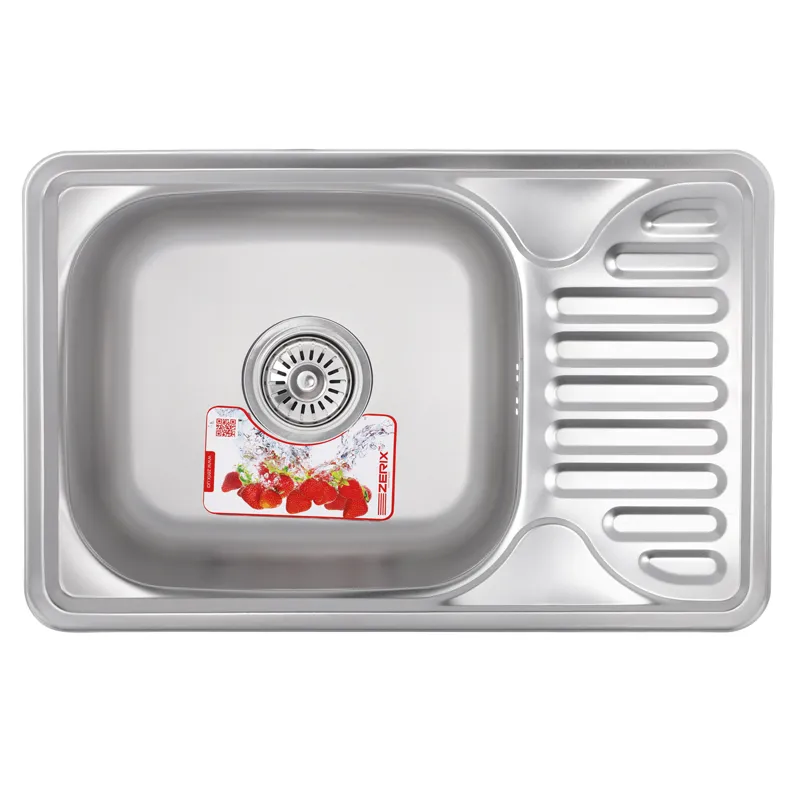 Мийка кухонна Zerix Z6642-08-180E (Satin) (ZX1600), фото 1