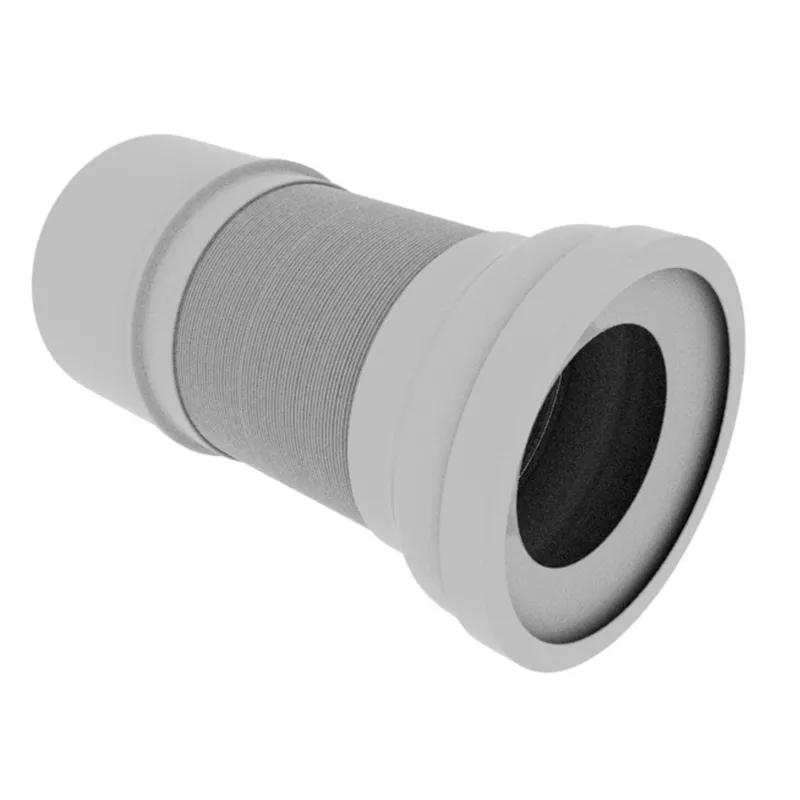 Гофротруба унітазна Zerix GA-01-B армована для пластикової каналізації діаметром 110 мм (ZX4968), фото 1