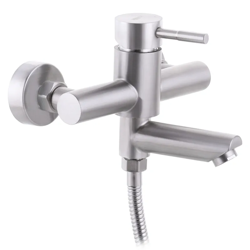 Змішувач для ванни з нерж. сталі SUS304 Zerix SUS-009 (Euro) (ZX3144), фото 1