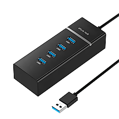 USB-хаб XON SmartHub Lite (USB3.0, 3хUSB2.0) Чорний (UHALP040043B 5023)