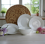 Тарілка столова порцелянова Rim 19 см Sakura, фото 2