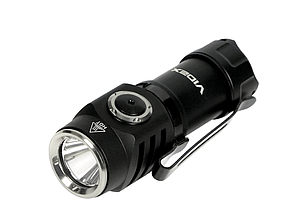Ліхтарик портативний акумуляторний VIDEX (VLF-A055 IP68) USB 1x16340, Luminus SST-20 10W / 600 Лм