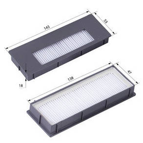 Набір фільтрів HEPA (3шт) + щітки і бічні кромки (4шт) 900/905 для пилососа DEEBOT, фото 2