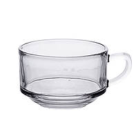 Набір чашок 6 шт для чаю та кави по 270 мл скляні прозорі HP-YH-69