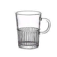 Набір чашок скляних 2 шт. для чаю, кави 500 мл прозорі HP-YH-70