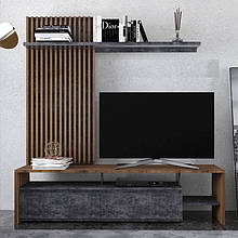 Вітальня (суцільна) Нео 2 з ЛДСП Дуб ліворно/Бетон темний Gerbor