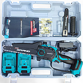 Акумуляторна ланцюгова пилка GRAND АПЦ-8М/3-2 (2 акум., 20В, 3000 мАг, шина 203/152 мм, ЧЕХІЯ)