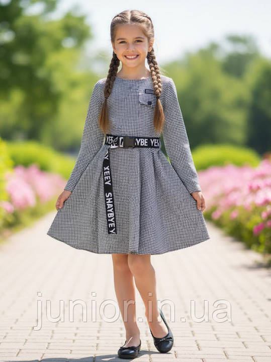 Картате плаття шкільне для дівчинки 116-122р, фото 1