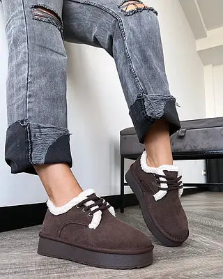 Черевики жіночі уггі натуральна замша коричневі (UG80-4)