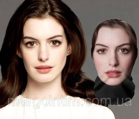 Прикол /Маска на обличчя / Панчоха для пограбування / Косплей/Маска з 3D принтом/Балаклава з принтом обличчя/ Подарунок друзям, фото 1