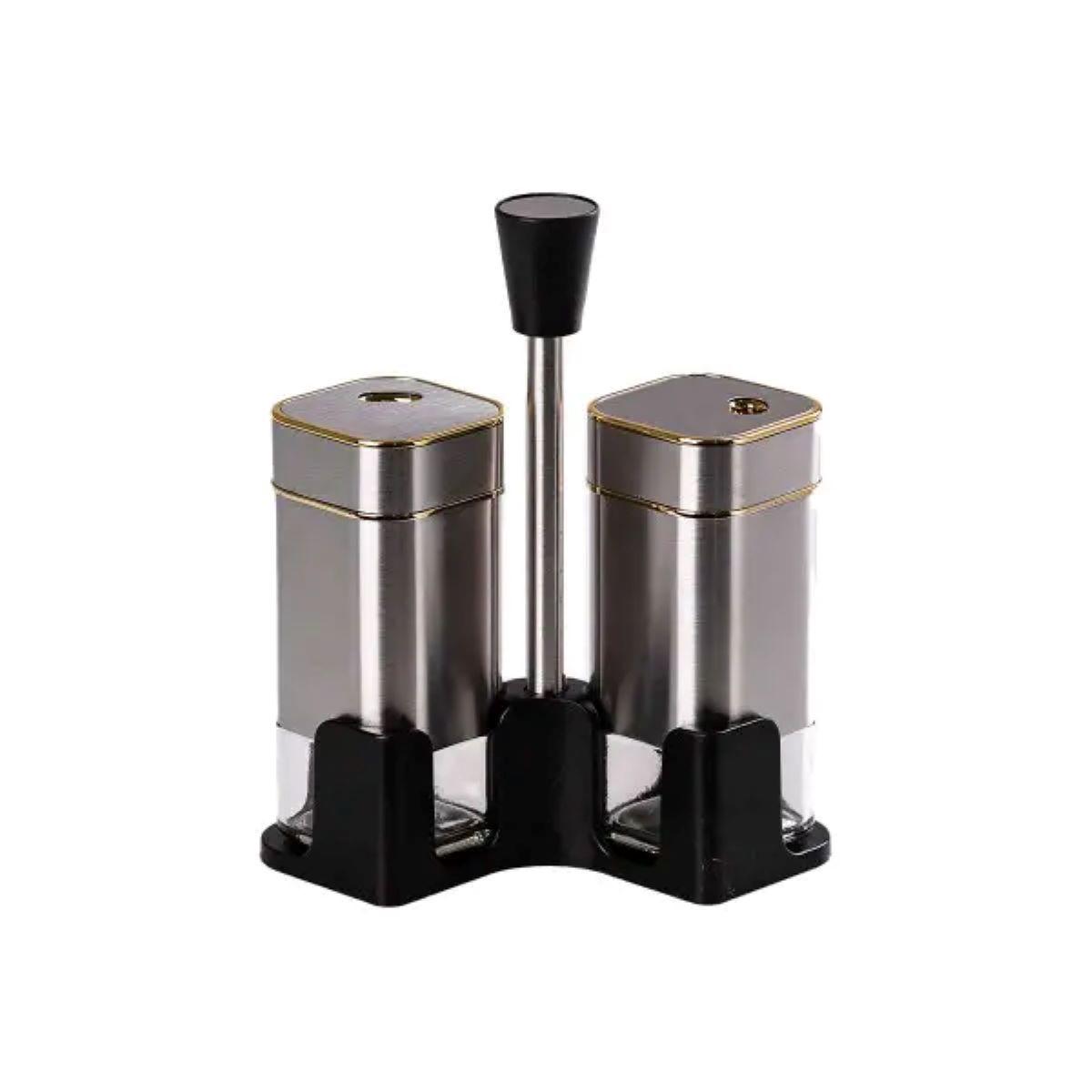 Набір для спецій на підставці 2 баночки для солі та перцю по 120 мл HP531T1005J