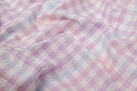Washed cotton Клітинка бузково-рожева 250 см