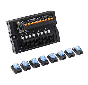 Клемний блок датчика ESTB-08M-3, розподільник сигналів датчиків, 8 каналів, фото 2