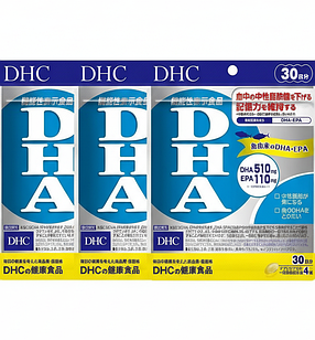 DHC DHA + EPA, Omega-3, вітамін Е 120 капсул х 3 упаковки
