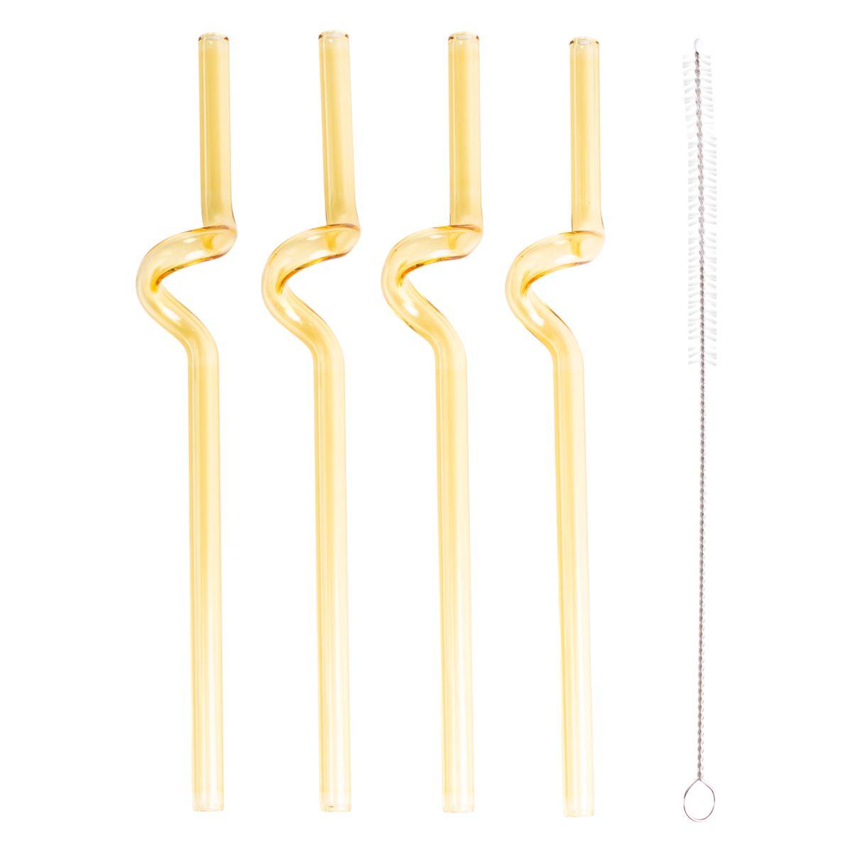 Набір 4 скляних трубочок із йоржиком для чищення HP-34-34Y