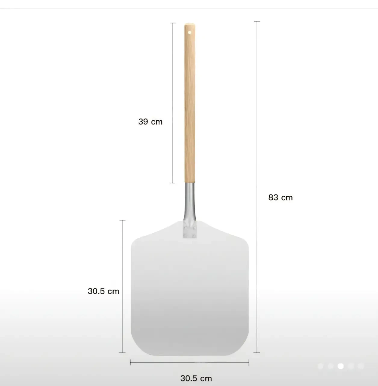 Лопата для піци 30х83 см алюмінієва, фото 1
