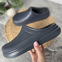 Сабо утепленні чоловічі сині EVA калоші без задника синього кольору ева 41-45 галоші теплі зимові з піни