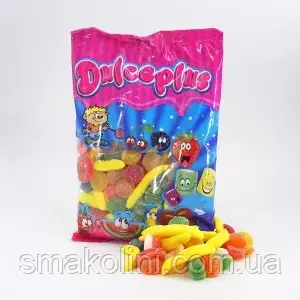 Солодкий мікс жувальний мармелад желейні цукерки Dulce Plus, Іспанія 1 кг/уп, фото 1