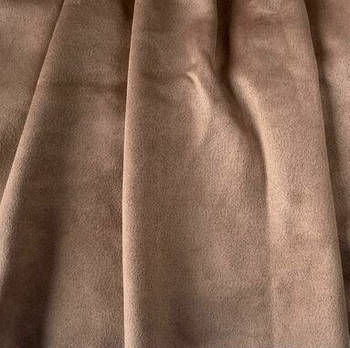 Штучна двостороння замша для блокнотів 25*48см світло-коричневий колір ZMS007