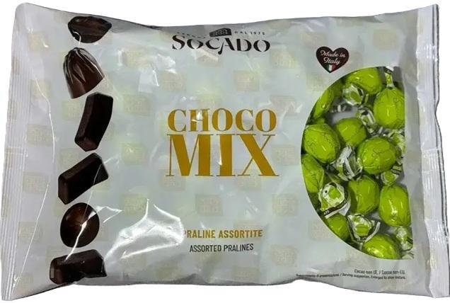 Цукерки Шоколадні Сокадо Праліне Асорті Socado Choco Mix Praline Assortite 1000 г Італія, фото 1