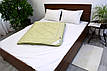 Ковдра Конопляна, Літня, покриття Сатин Олива, фото 5