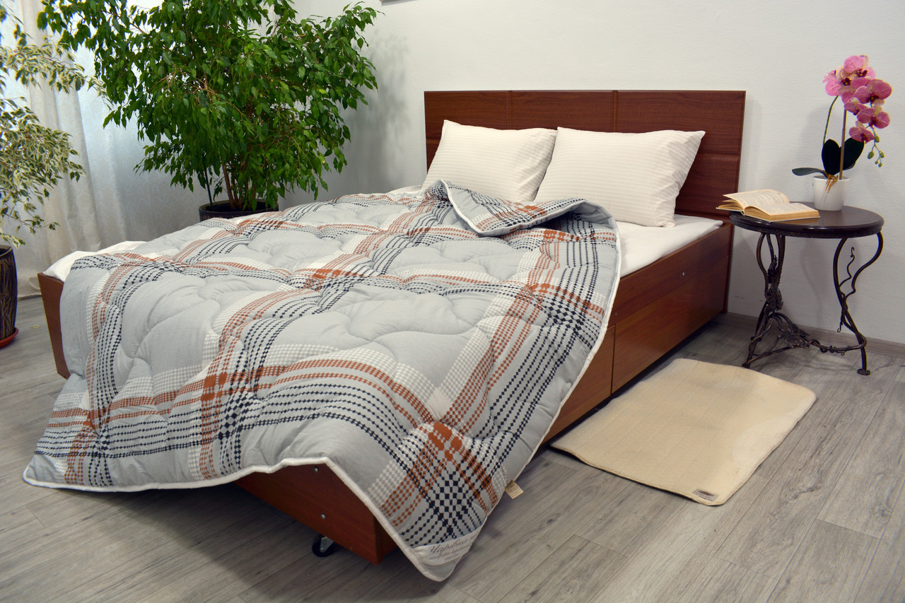 Ковдра Конопляна, Зимова, покриття Сатин Горес, фото 1