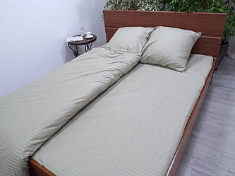 Постільна білизна сатин страйп Пряжене молоко