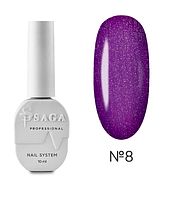 Saga Гель лак Котяче око Wine Cat No8 10 мл