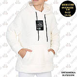 Тедді тепла кофта худі на байці для хлопчиків 110,116,122,128 зросту DOFFBI Туреччина, фото 3