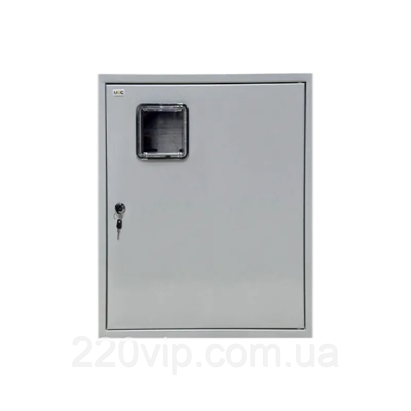 Щит для 3ф лічильника та 24 автоматів ЩОРн-3/24 UEC, SKM24-N-3-24-31-U навісний металевий бокс облік, фото 1