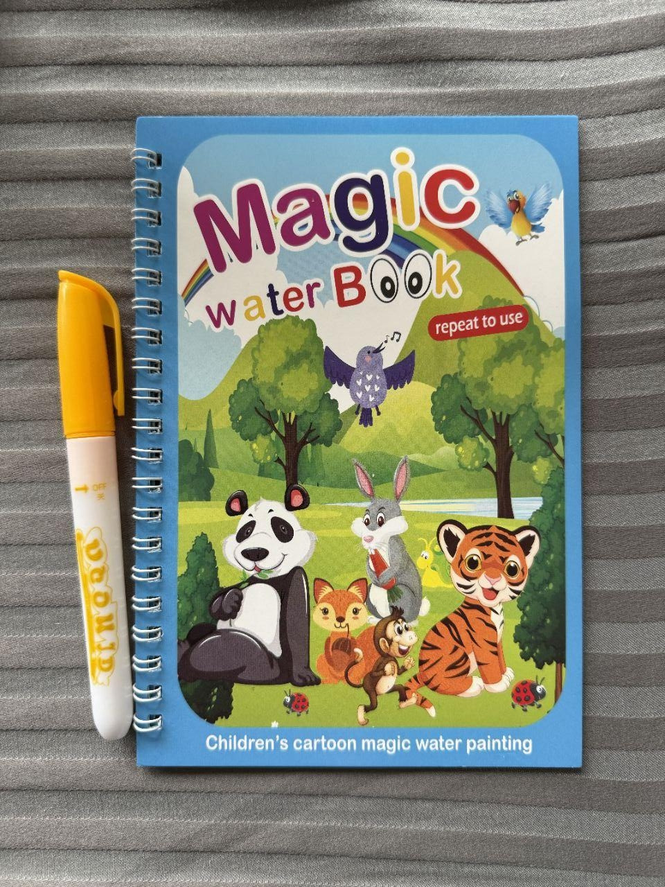 Водні дитячі розмальовки багаторазові з маркером водою Magic Water book