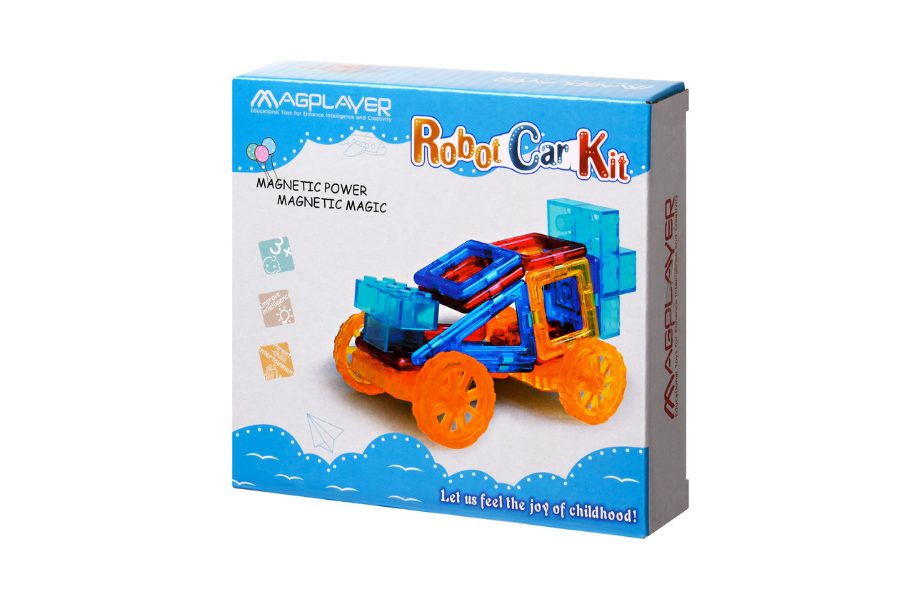Конструктор магнітний Robot Car Kit, 32 елементи, «Magplayer» (MPX-32)
