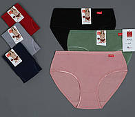 Бавовняні трусики в рубчик з тоненькою резинкою по ніжці Мікс