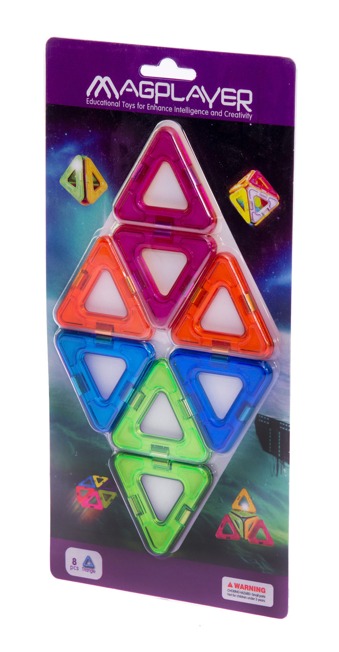 Конструктор магнітний, 8 елементів, «Magplayer» (MPC-8)