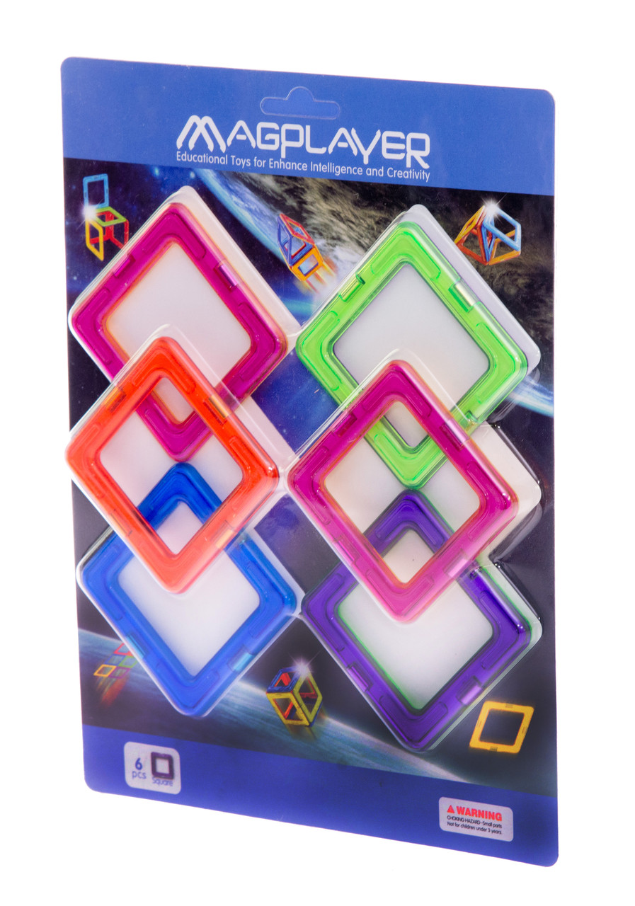 Конструктор магнітний, 6 елементів, «Magplayer» (MPC-6)
