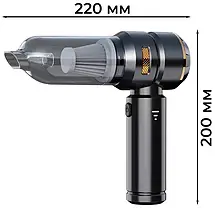 Портативний міні пилосос HL-138, ручний автомобільний вакуумний очищувач із живленням USB, компактний, фото 2