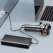 Портативний міні пилосос HL-138, ручний автомобільний вакуумний очищувач із живленням USB, компактний, фото 3