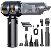 Портативний міні пилосос HL-138, ручний автомобільний вакуумний очищувач із живленням USB, компактний, фото 4