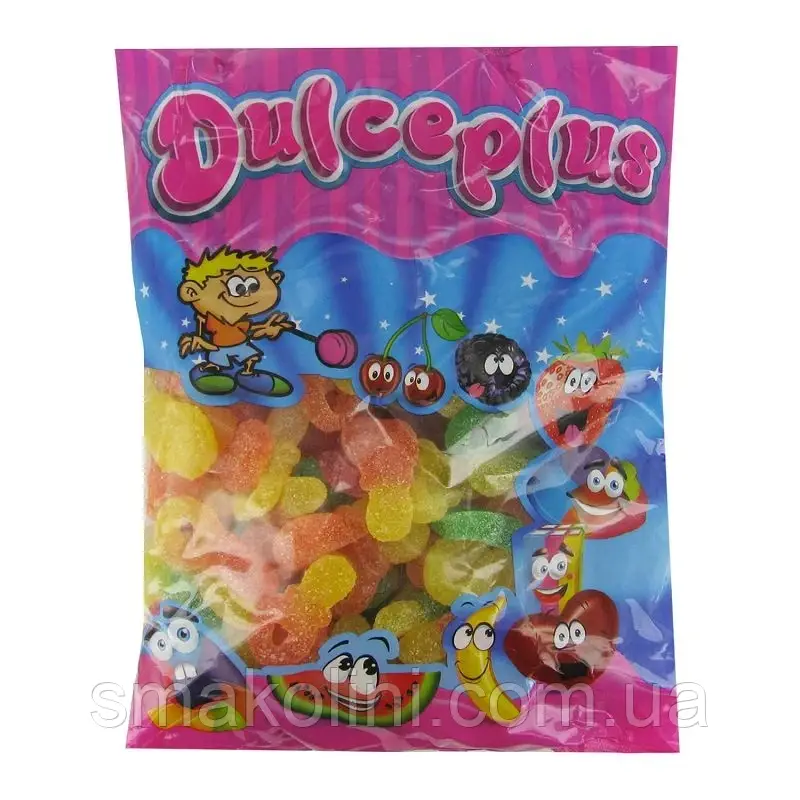 Пустушка в кислій посипці жувальний мармелад желейні цукерки Dulce Plus, Іспанія 1 кг/уп, фото 1