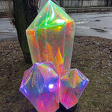 Надувна герметична фігура кристали 140 см з підсвіткою для вуличного оформлення входу, фото 2