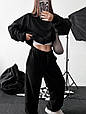 Костюм жіночий з флісу Модель: 1456-148 Колір: чорний, фото 7