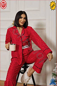 Піжама Miu Miu червона жіноча домашній одяг комфортний піжамний комплект для сну та відпочинку