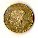 Нігер Західна Африка 3000 франків - 2 африка 2003 Лев Бронза, 10.5g, ø 27.4mm №2587, фото 2