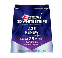 Відбілювальні смужки для зубів Crest 3D Whitestrips Age Renewal Teeth Whitening Kit 21 пари Level 25