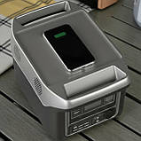 Зарядна станція 1500 Вт на 4 розетки з LED дисплеєм та підсвіткою з виходами USB|TypeC та бездротова зарядка, фото 2